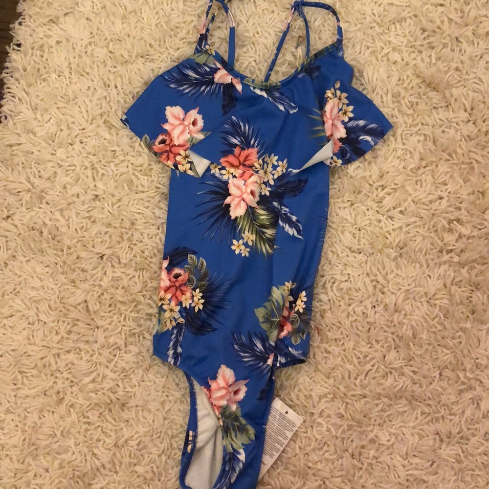 floral swimsuit one piece